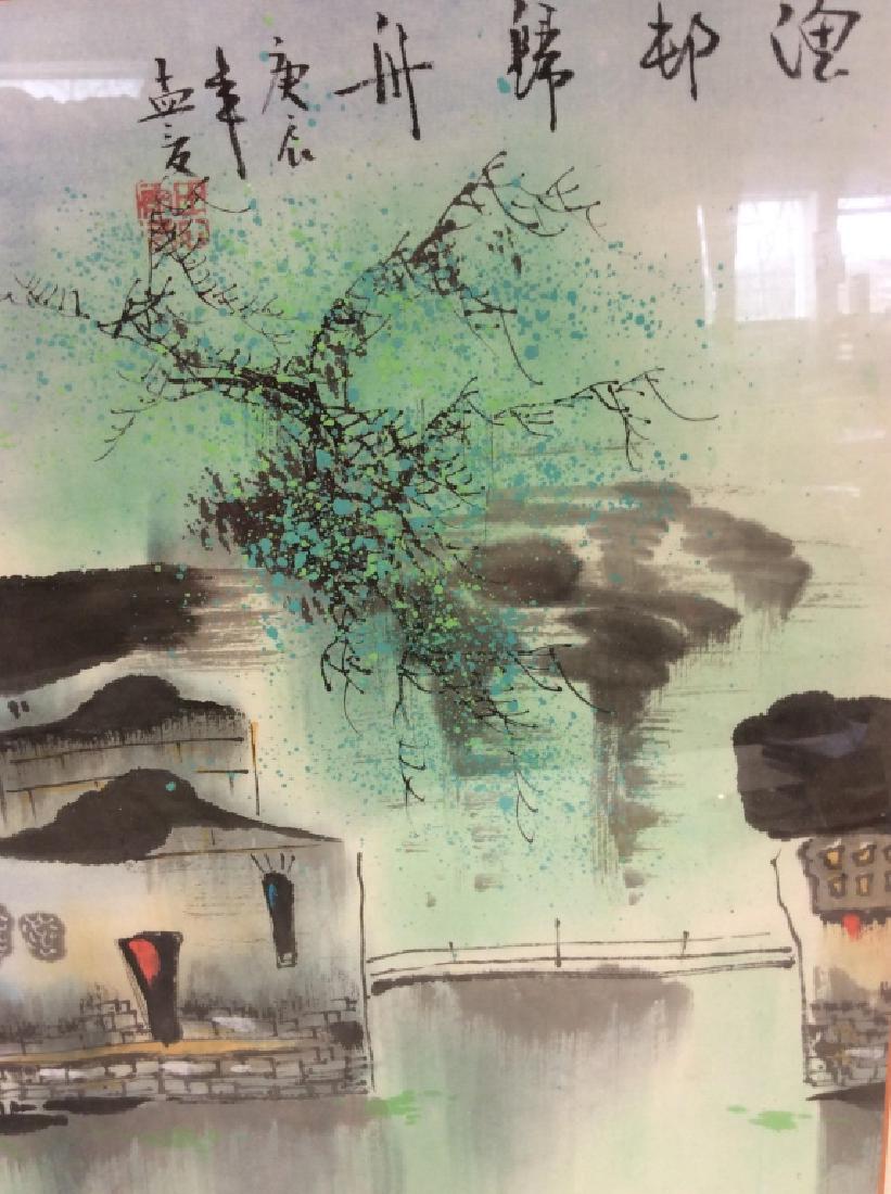 Asian Print of Elegant House with pond (1 of 8)