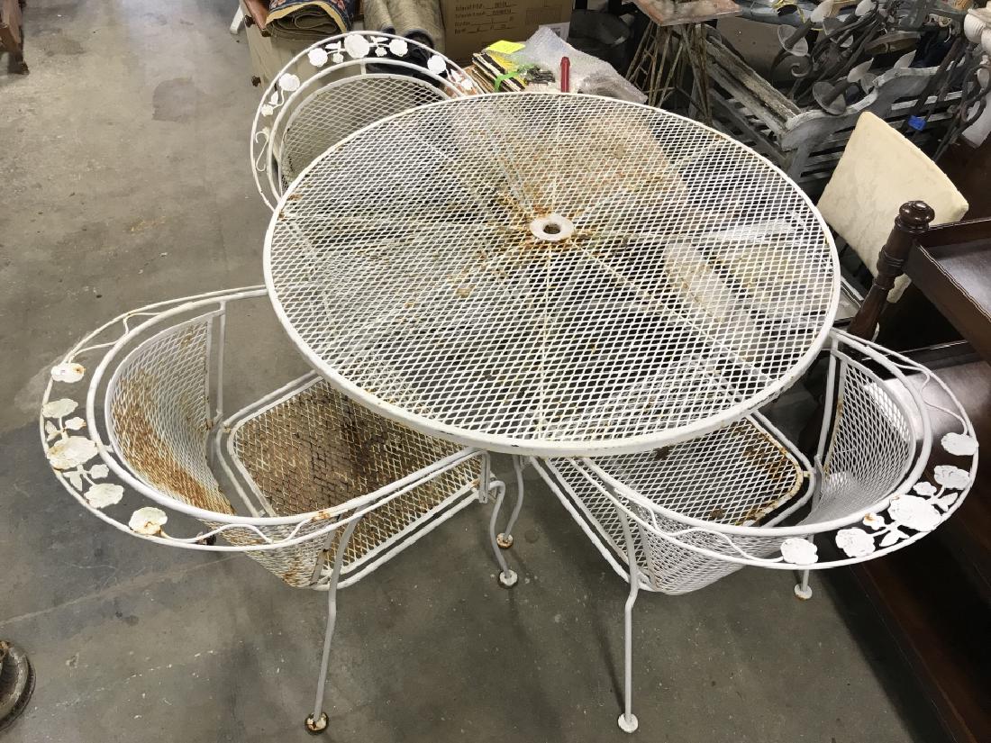 Set 4 Outdoor Metal Table & Chairs (1 of 10)
