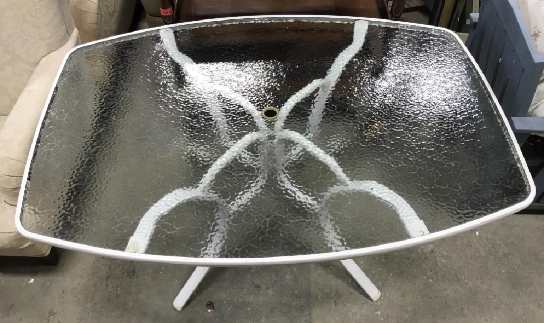 Outdoor Metal Tempered Glass Table (1 of 6)