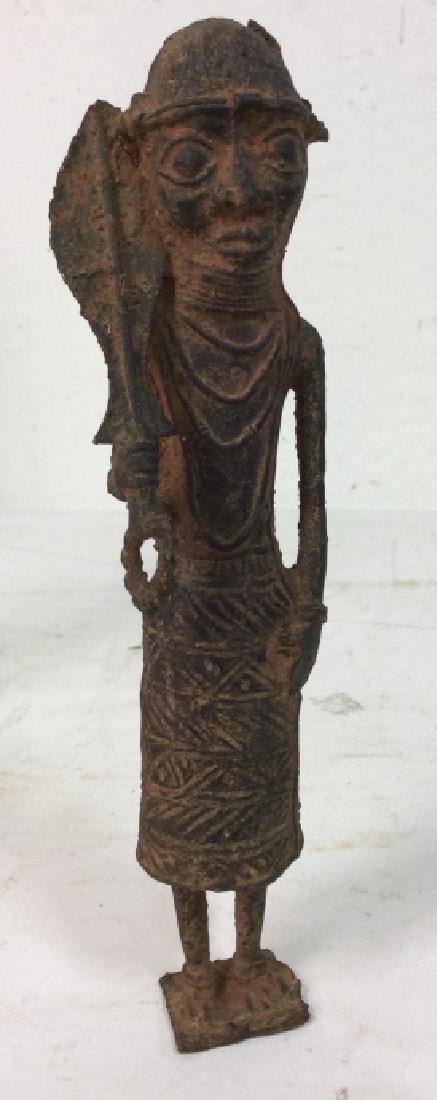 Metal Benin Ceremonial Warrior Figurine (1 of 7)