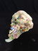 DRESDEN Painted Sculpted Porcelain Wall Sconce - 12