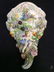 DRESDEN Painted Sculpted Porcelain Wall Sconce - 2