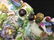 DRESDEN Painted Sculpted Porcelain Wall Sconce - 8