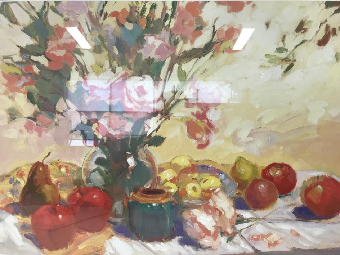 Framed Floral & Fruit Decorative Art Print (1 of 6)