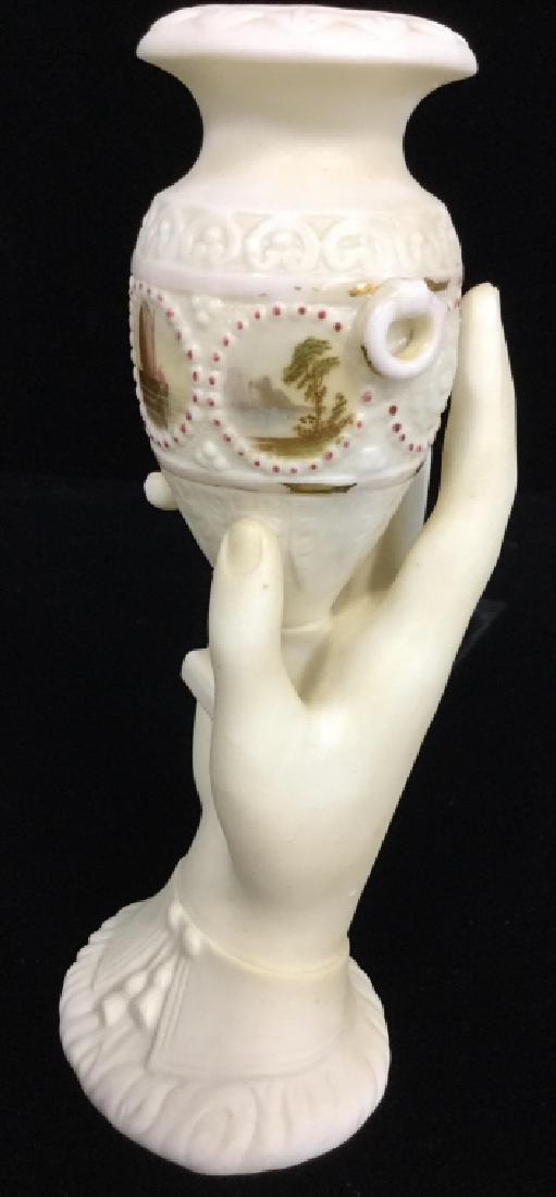 Antique Porcelain Hand Form Candlestick (1 of 10)