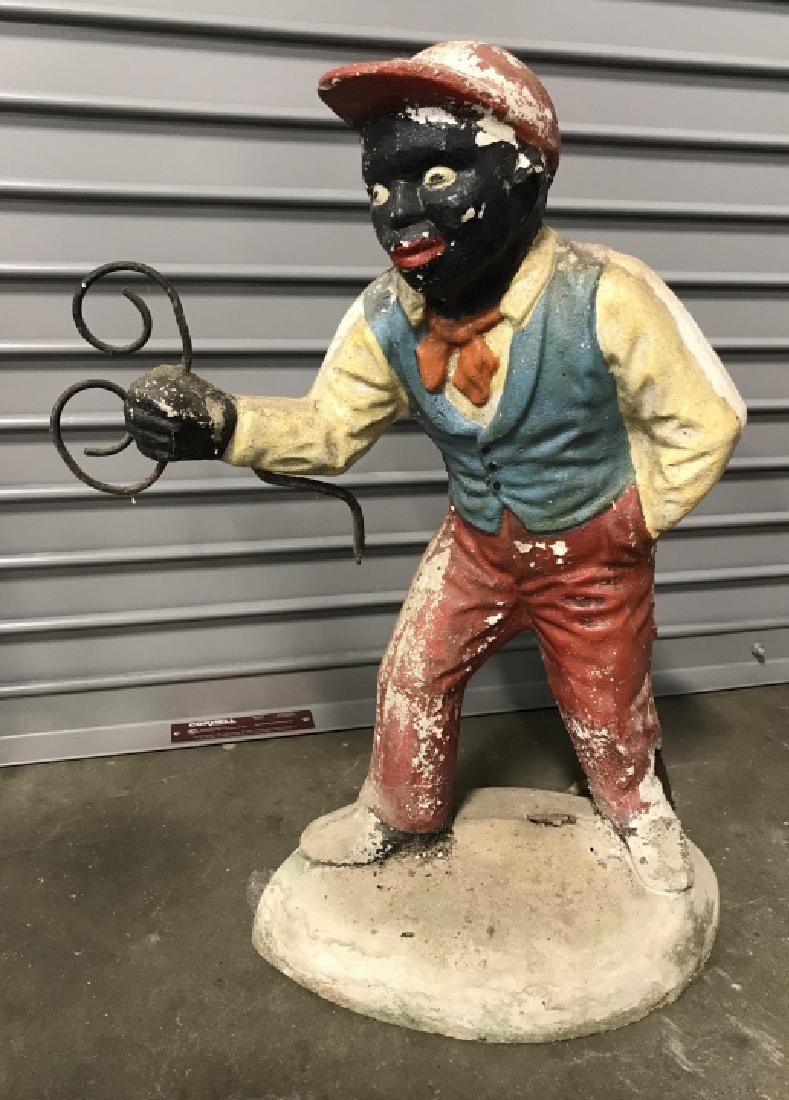 Vintage Black Americana Lawn Jockey