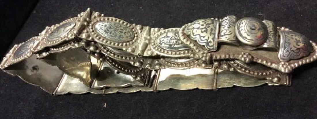 Intricately Tooled, Etched, crafted Metal Belt (1 of 9)