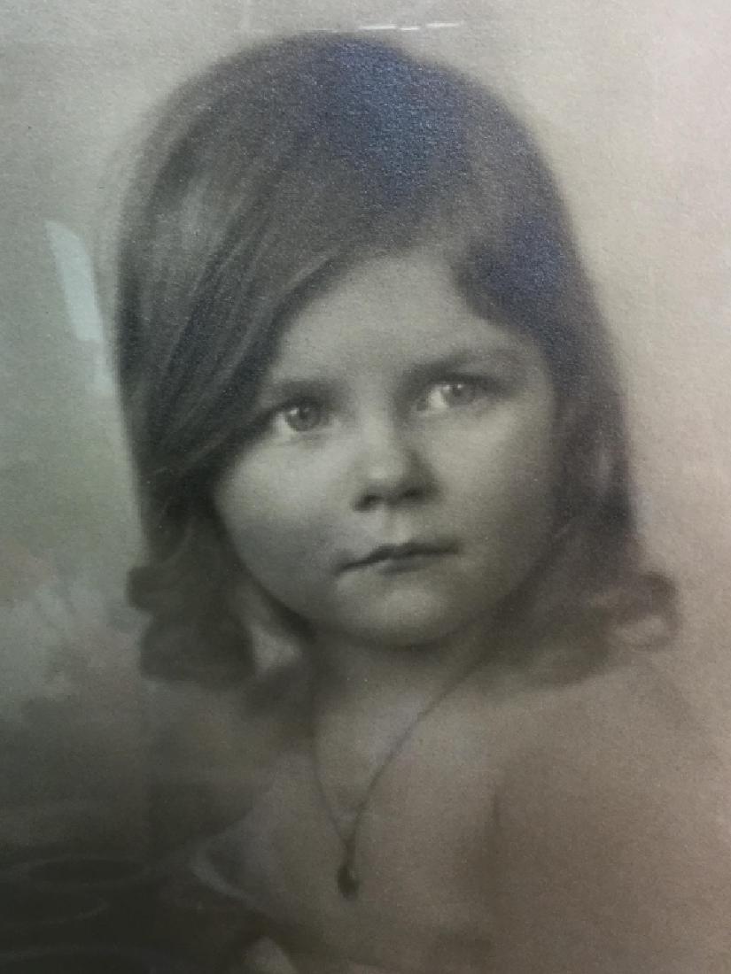 Framed Sepia Printed Child Portrait (1 of 6)
