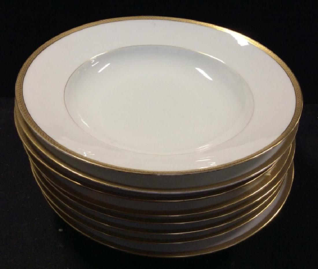French Gold Rimmed White Porcelain Table Set (1 of 7)