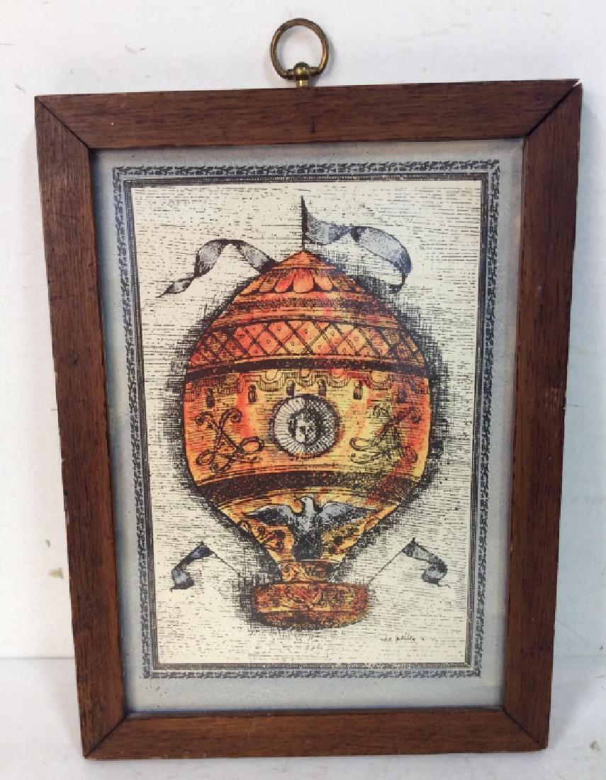 Framed Print Of Vintage Hot Air Balloon (1 of 7)