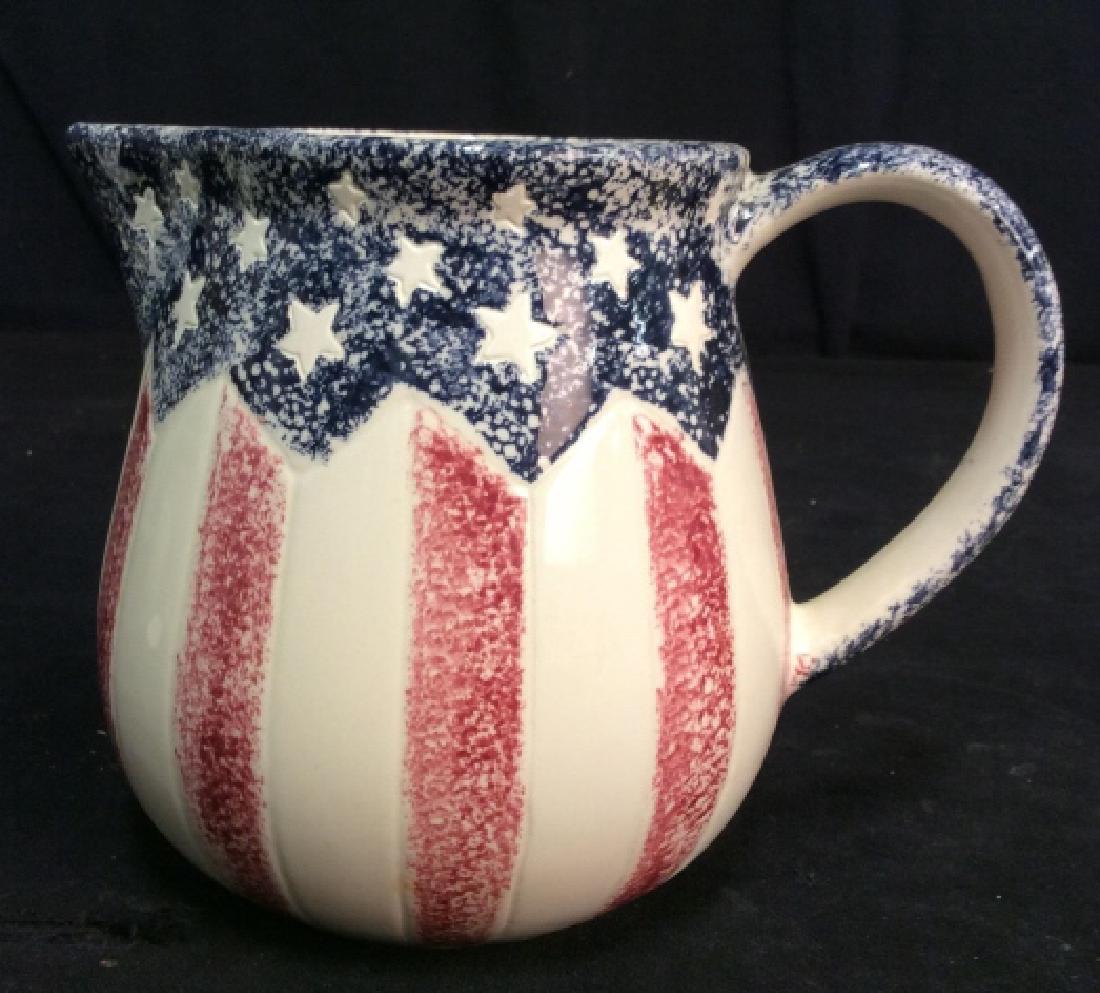 Red White Blue Ceramic Putcher (1 of 6)