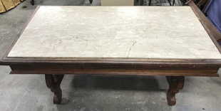 Vintage Marble Furniture For Antique Vintage Marble Top Coffee Table