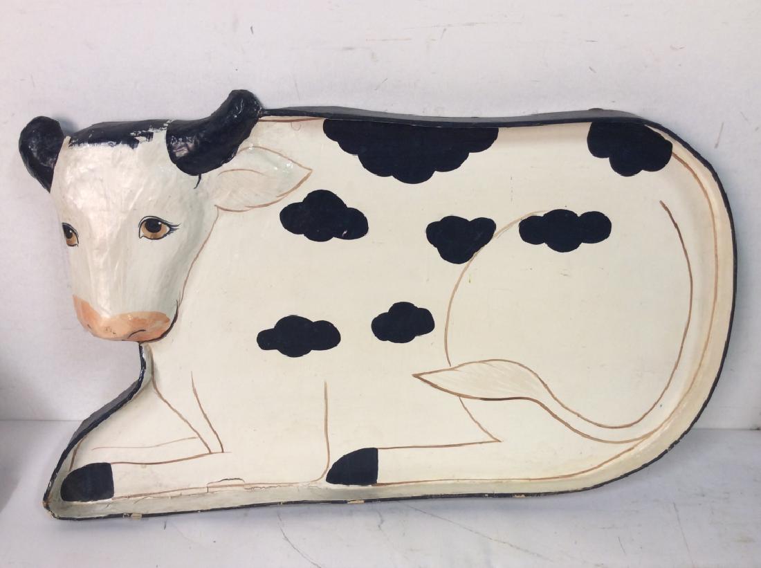 Faux Paper Mache Cow Tray (1 of 10)