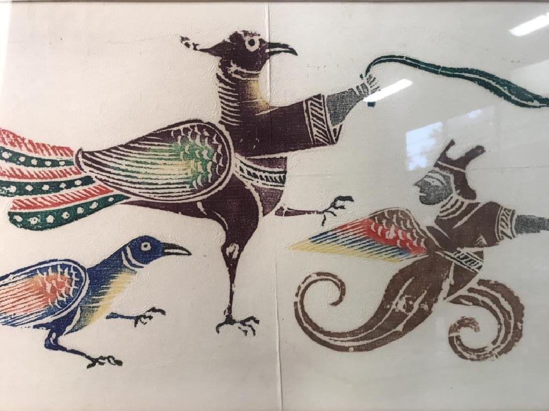 Framed Print Of 3 Birdlike Figures (1 of 6)