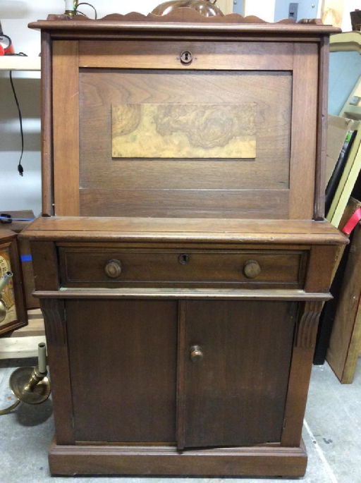 Vintage Wooden Fall Front Writers Desk