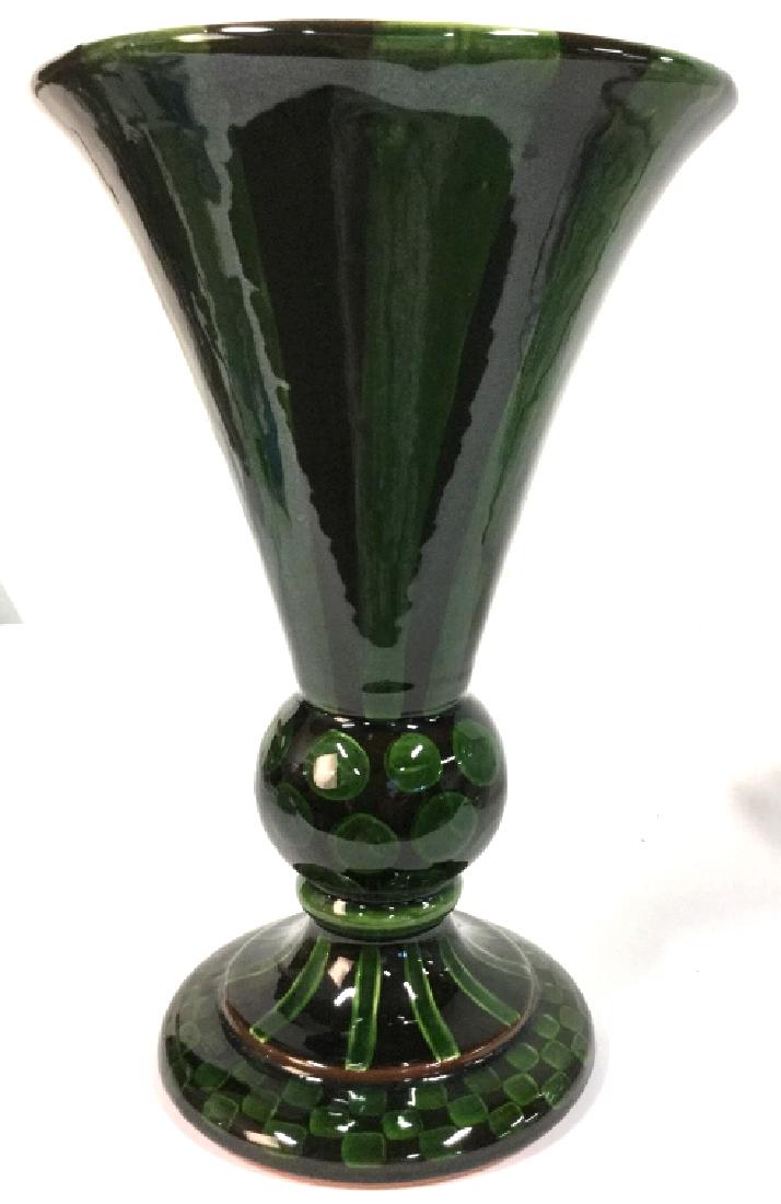 McKENZIE CHILDS, Ltd. handcrafted vase, USA (1 of 13)