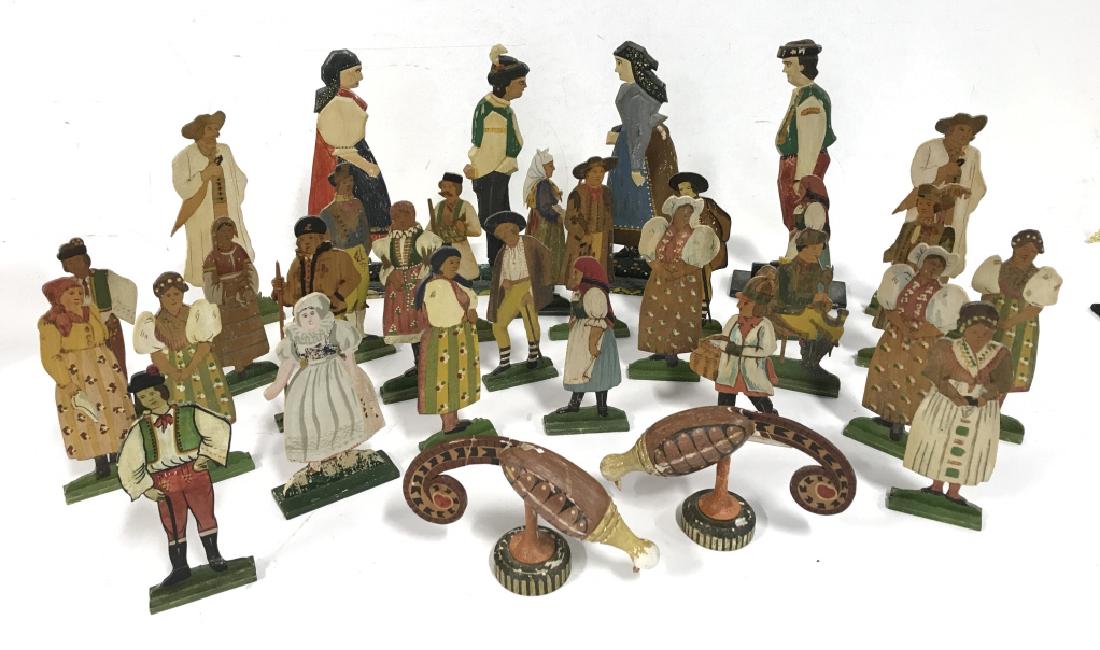 Lot 30 Vintage Hand Painted Folk Art Figurals (1 of 11)