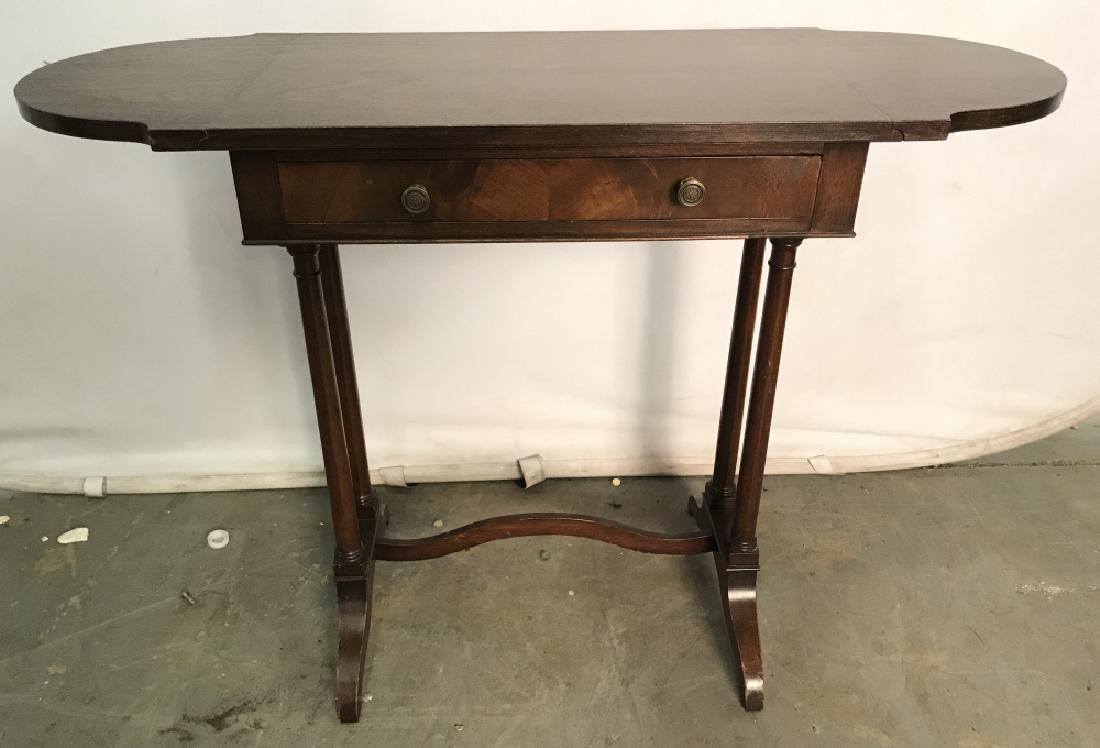 Vintage Wooden Drop Leaf Table W 1 Drawer (1 of 8)