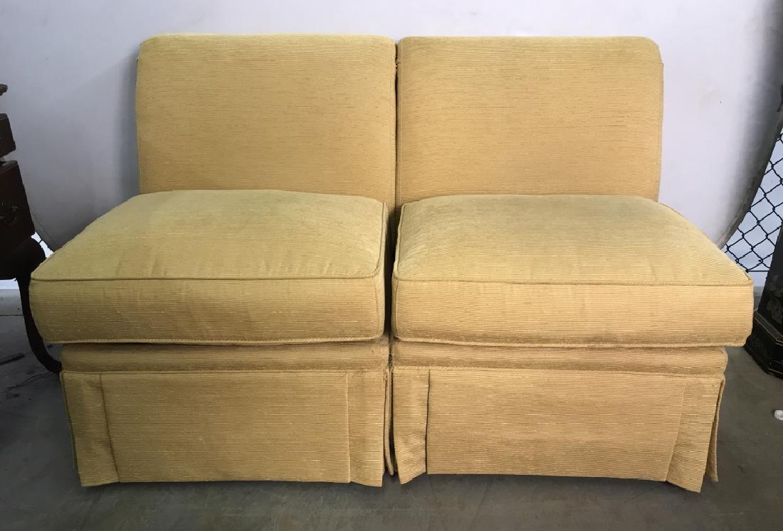 Pair CALICO CORNERS Skirted Upholstered Chairs (1 of 8)