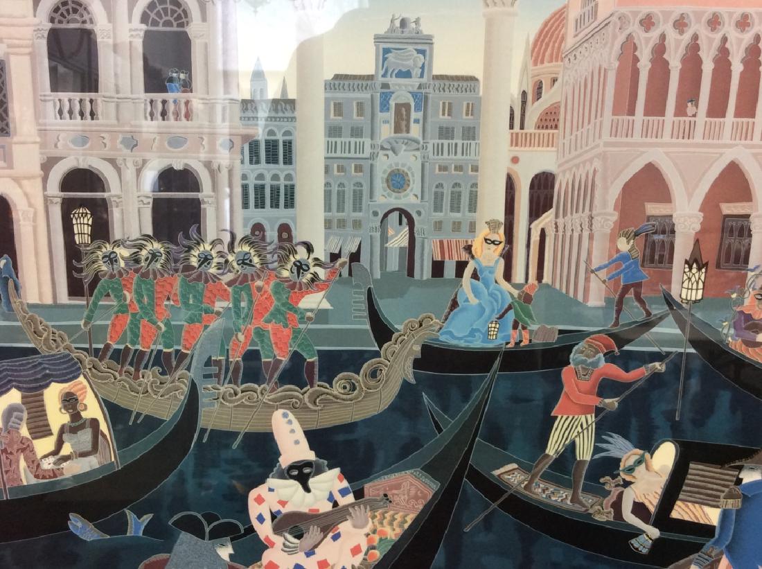 Framed Thomas MCKNIGHT Venetian Party Print (1 of 13)