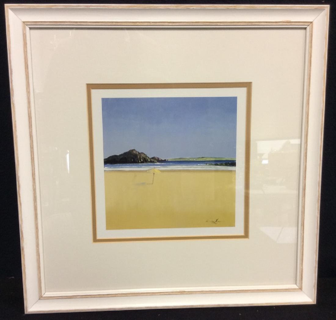 Framed Print Of Beach Scene Painting (1 of 8)