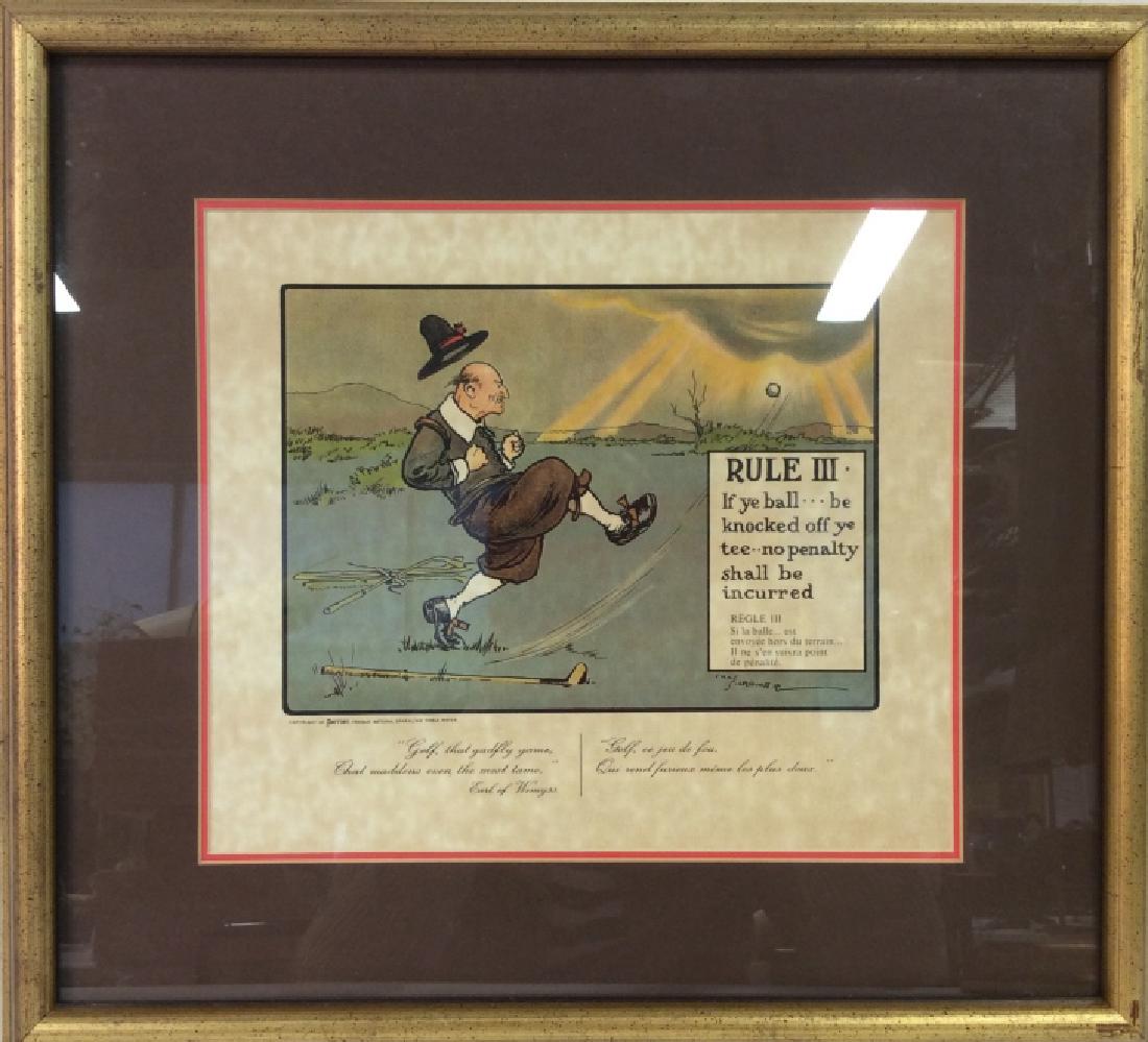 Framed CROMBIE Golf Rule III Art Print (1 of 9)