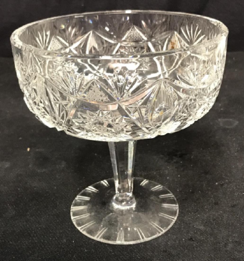 Cut Crystal Tazza or Candy Dish (1 of 8)