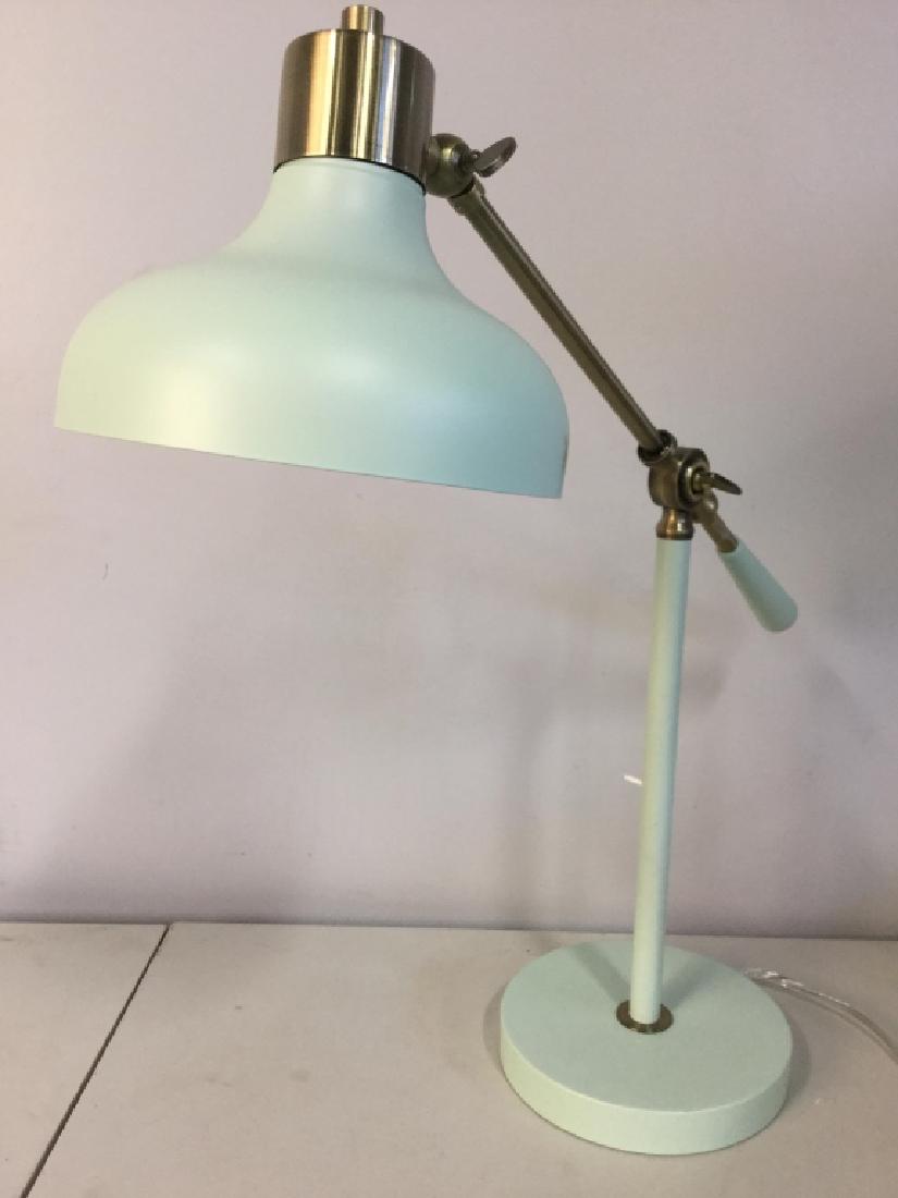 Light Blue Toned Adjustable Arm Lamp (1 of 6)
