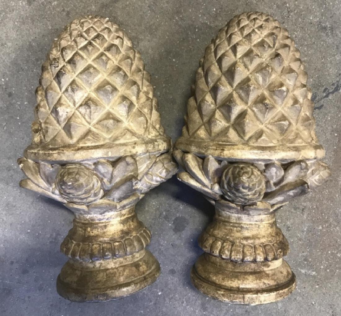 Composite Pineapple Figural Book Ends (1 of 11)