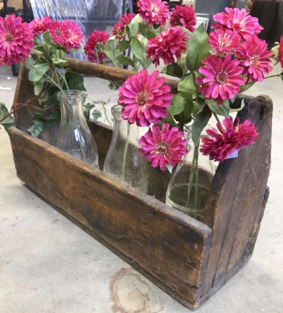 Antique Wood Tool Carrier Garden Box (1 of 12)