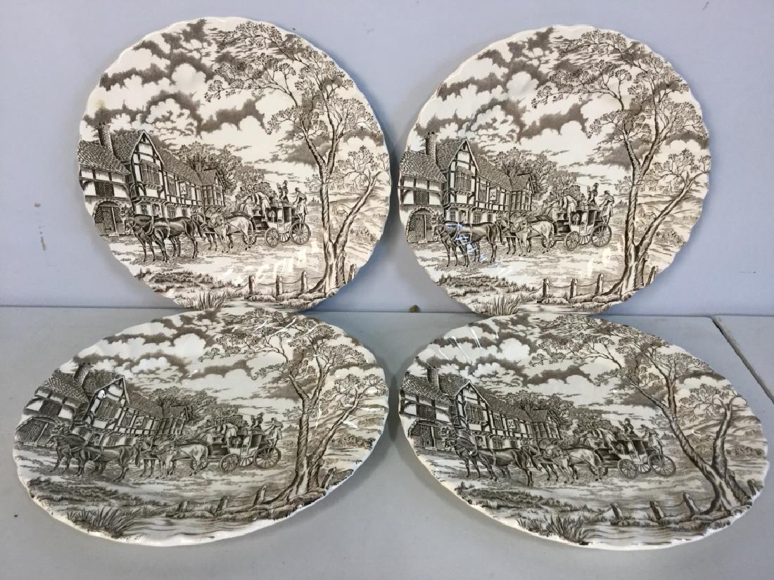 Lot 4 ROYAL MAIL STAFFORDSHIRE IRONSTONE Plates (1 of 6)