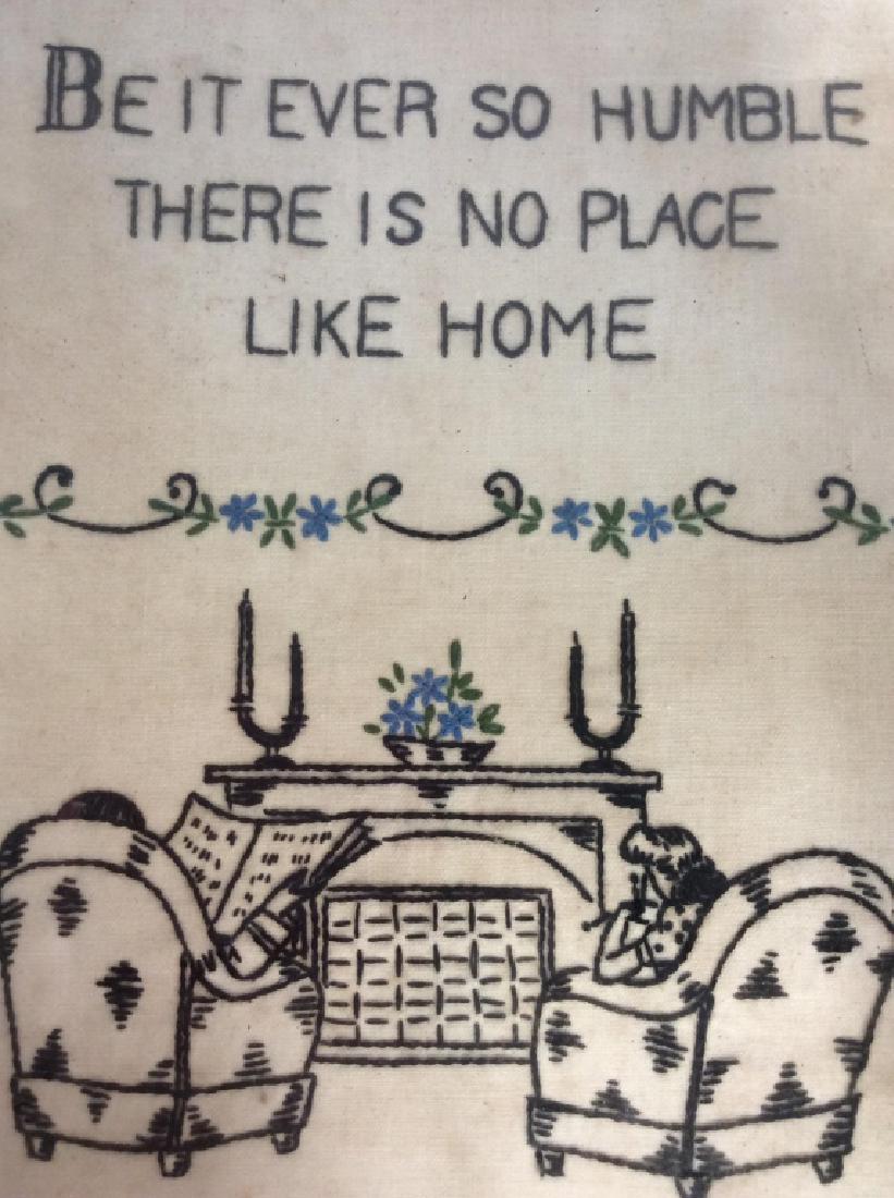 Group Lot 14 Vintage Antique Framed Samplers (1 of 8)