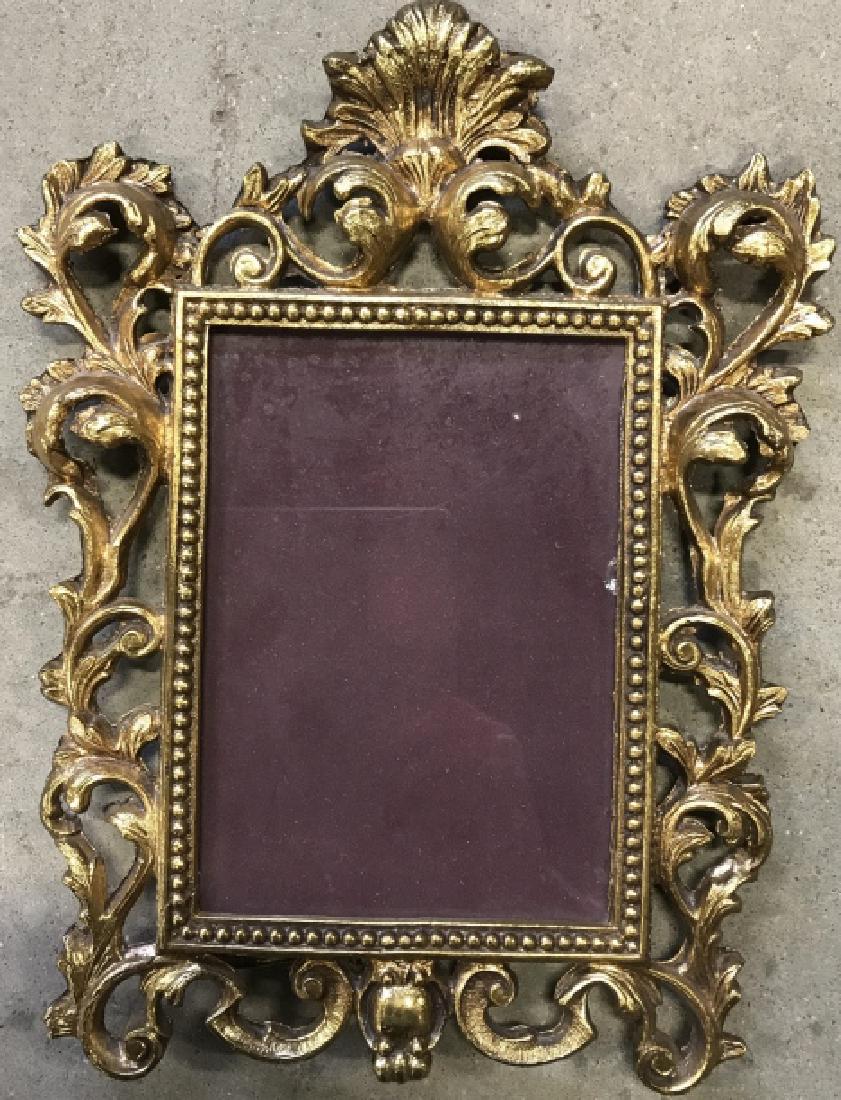 Gilded Metal Scrolled Picture Frame (1 of 11)