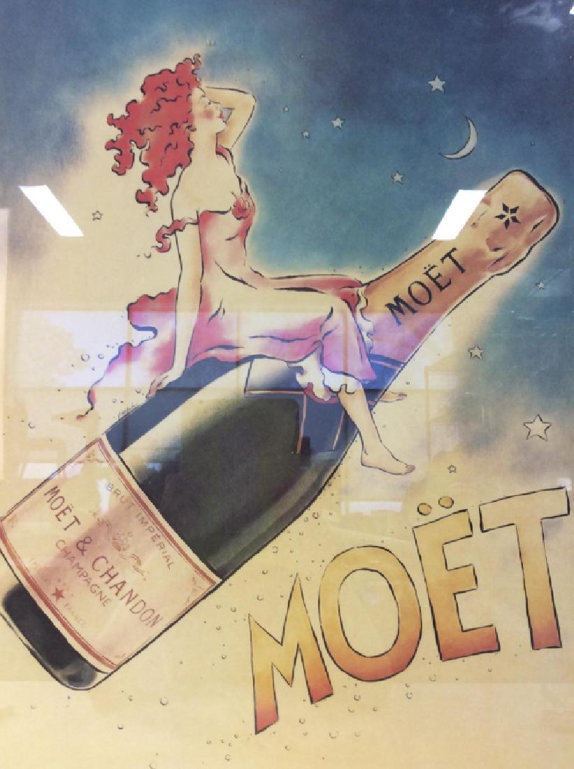 Vintage Style Framed MOËT Ad Poster (1 of 10)