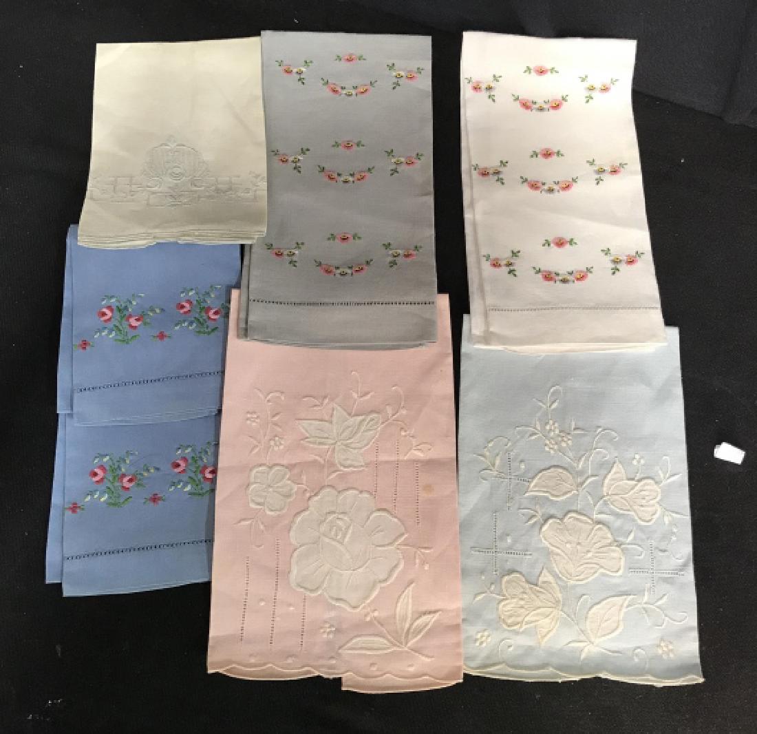Vintage Hand Embroidered Hand Towels (1 of 10)
