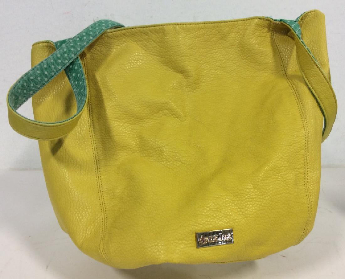 DEUX LUX Yellow Faux-Leather Tote Bag (1 of 9)