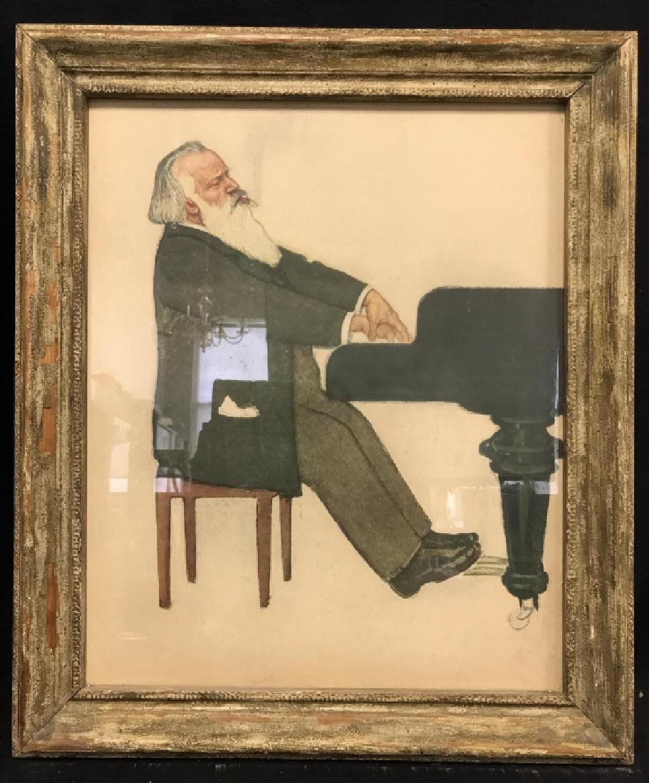 Framed Print Of Man Playing Piano (1 of 6)