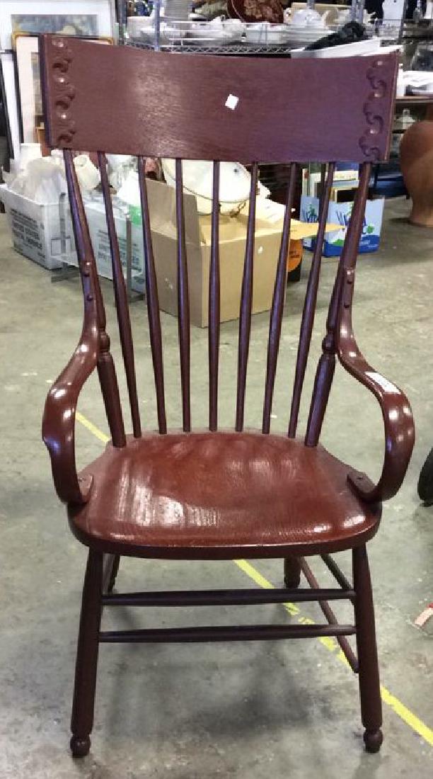Vintage Painted Bent Wood Arm Chair (1 of 13)