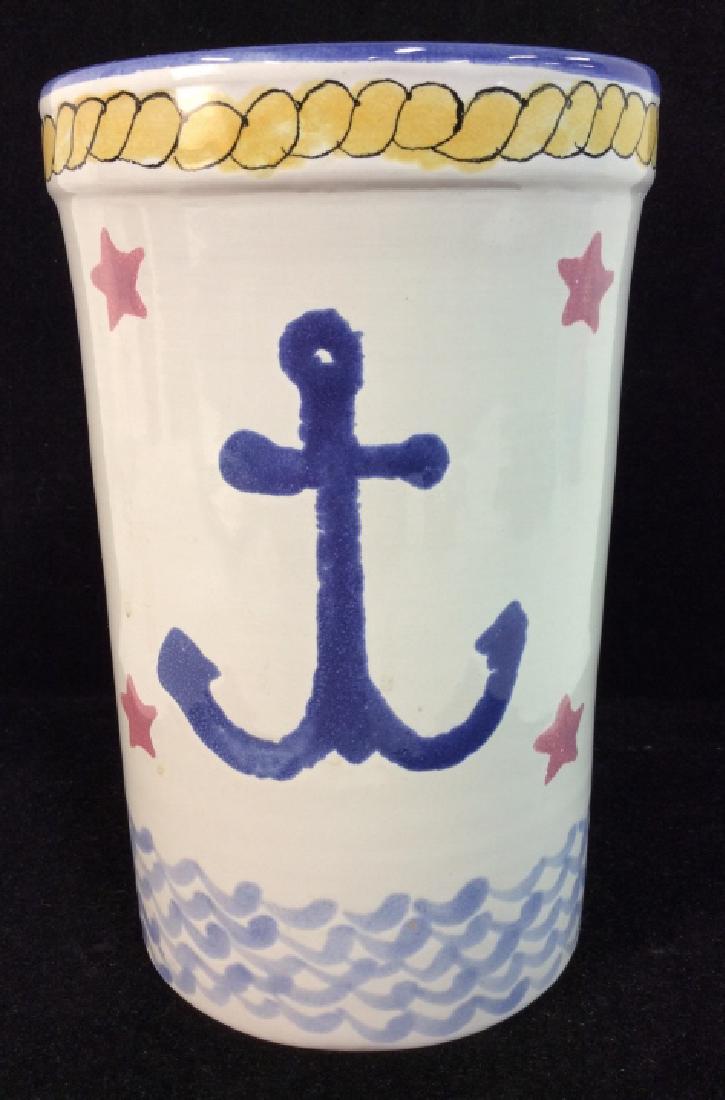 Handcrafted Ceramic Nautical Vase (1 of 7)