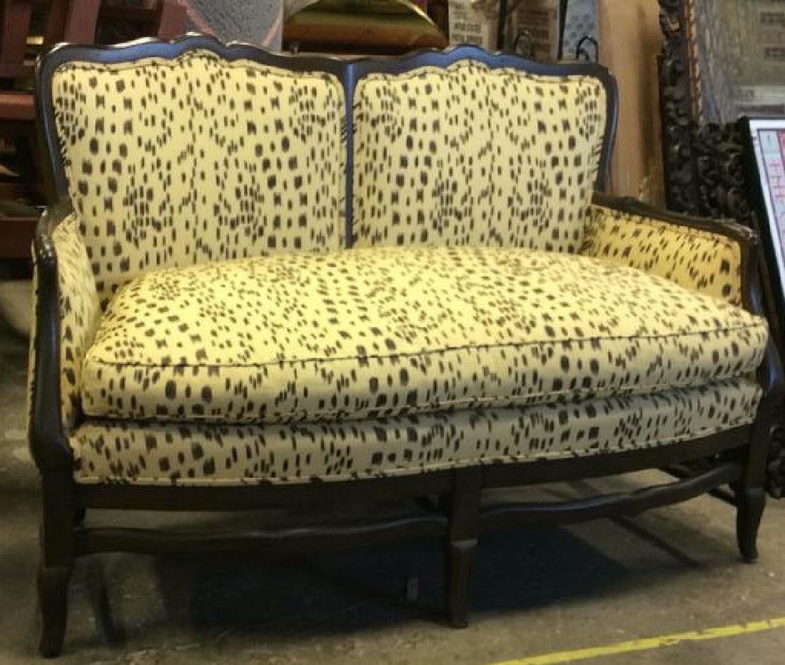 Leopard Print Upholstered Setee Loveseat (1 of 18)