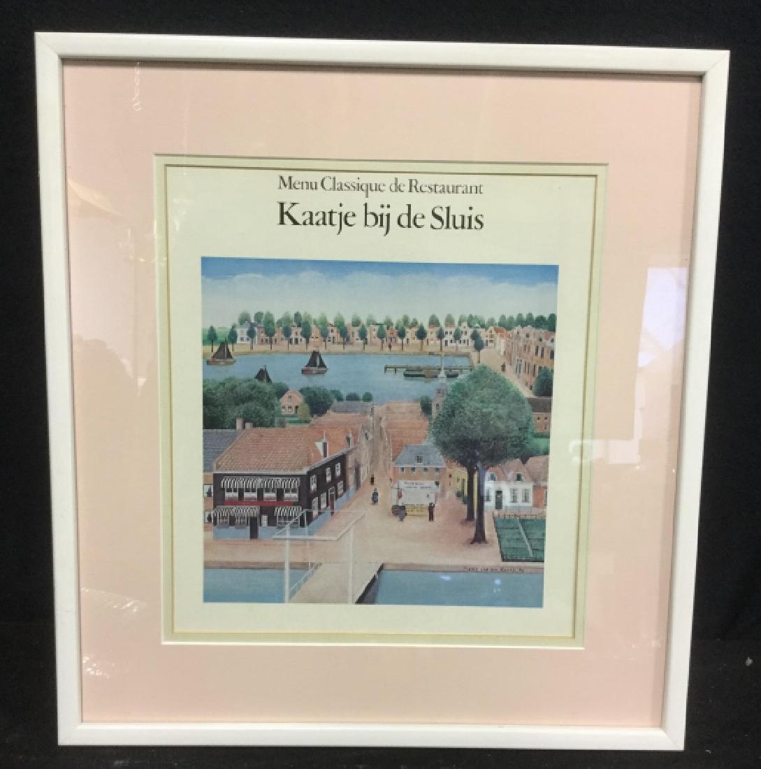 Framed and Matted Poster Print Of Town Scene (1 of 10)