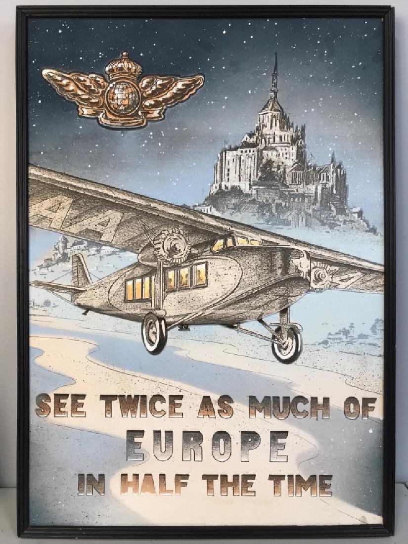 Vintage Framed Airplane Artwork (1 of 7)