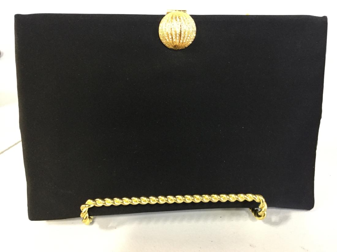 Vintage Coblentz Black Silk Ladies Evening Clutch (1 of 7)