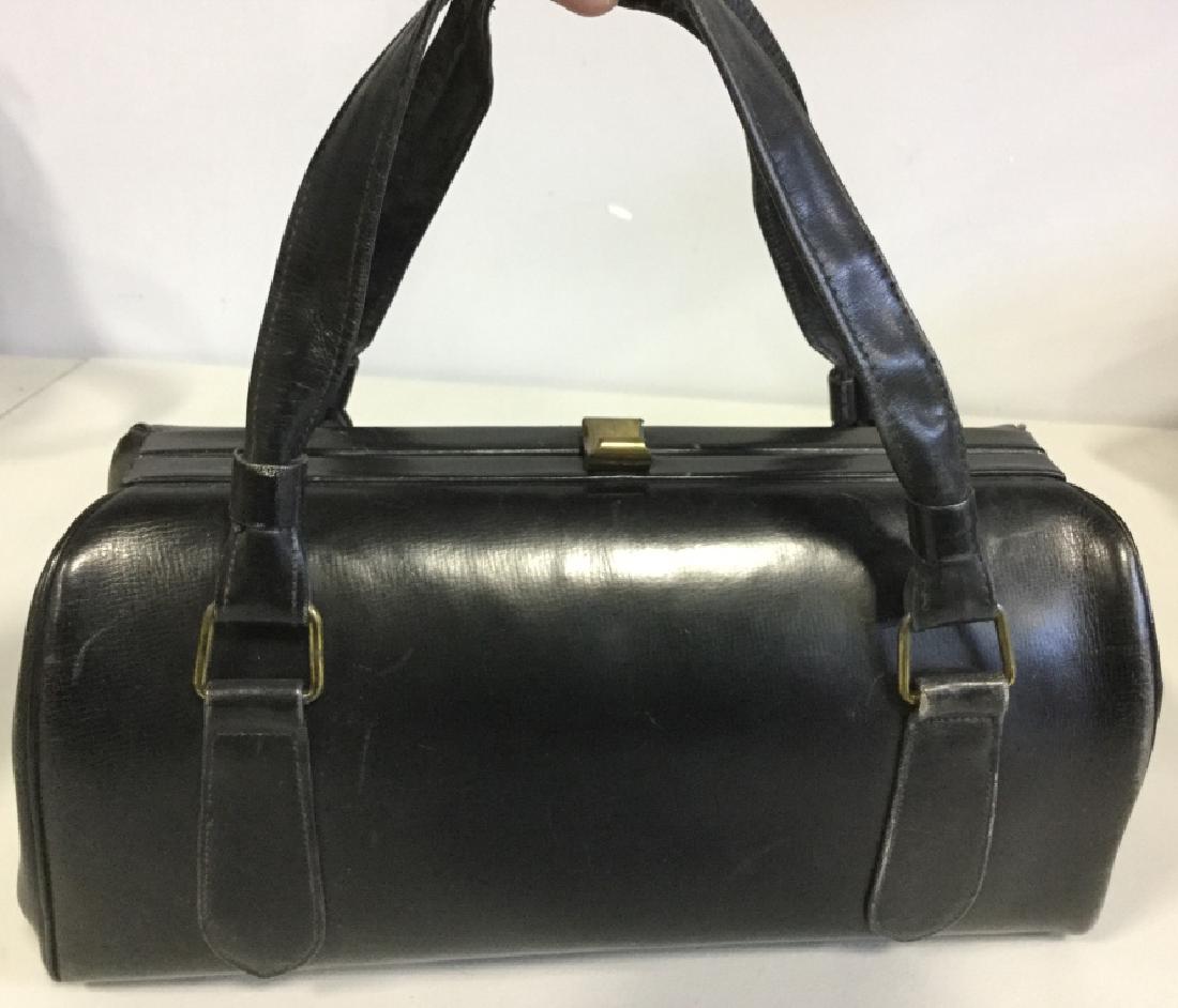 Black Leather Ladies Handbag By International (1 of 8)