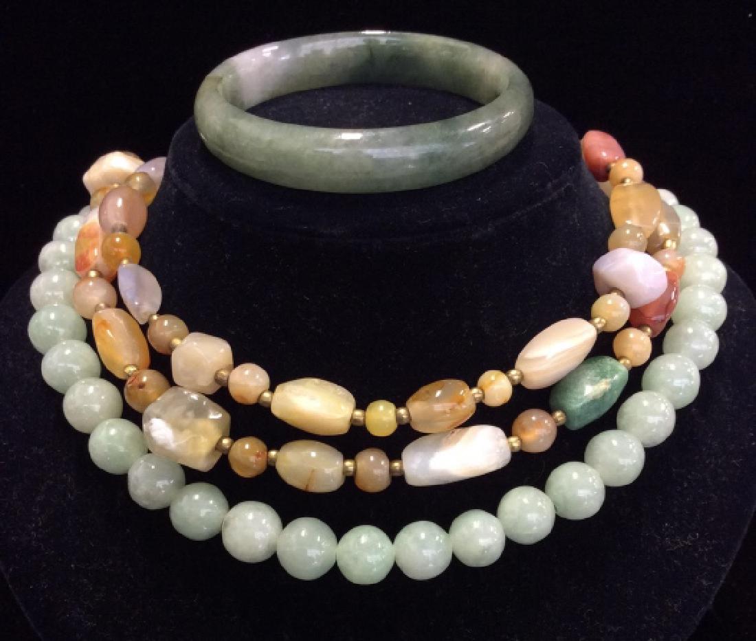 Lot 3 Jade & Natural Stone Jewelry (1 of 9)