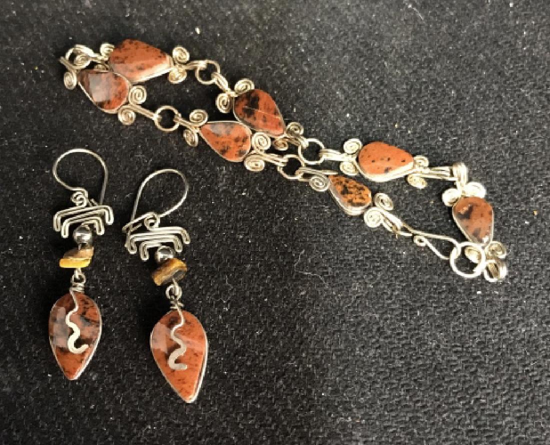 Set Vintage Bracelet and dangling Earrings (1 of 6)