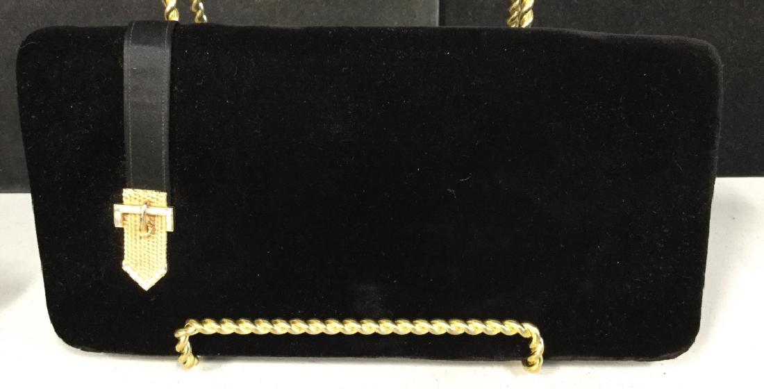 Saks Fifth Avenue Black Velvet Ladies Clutch (1 of 7)