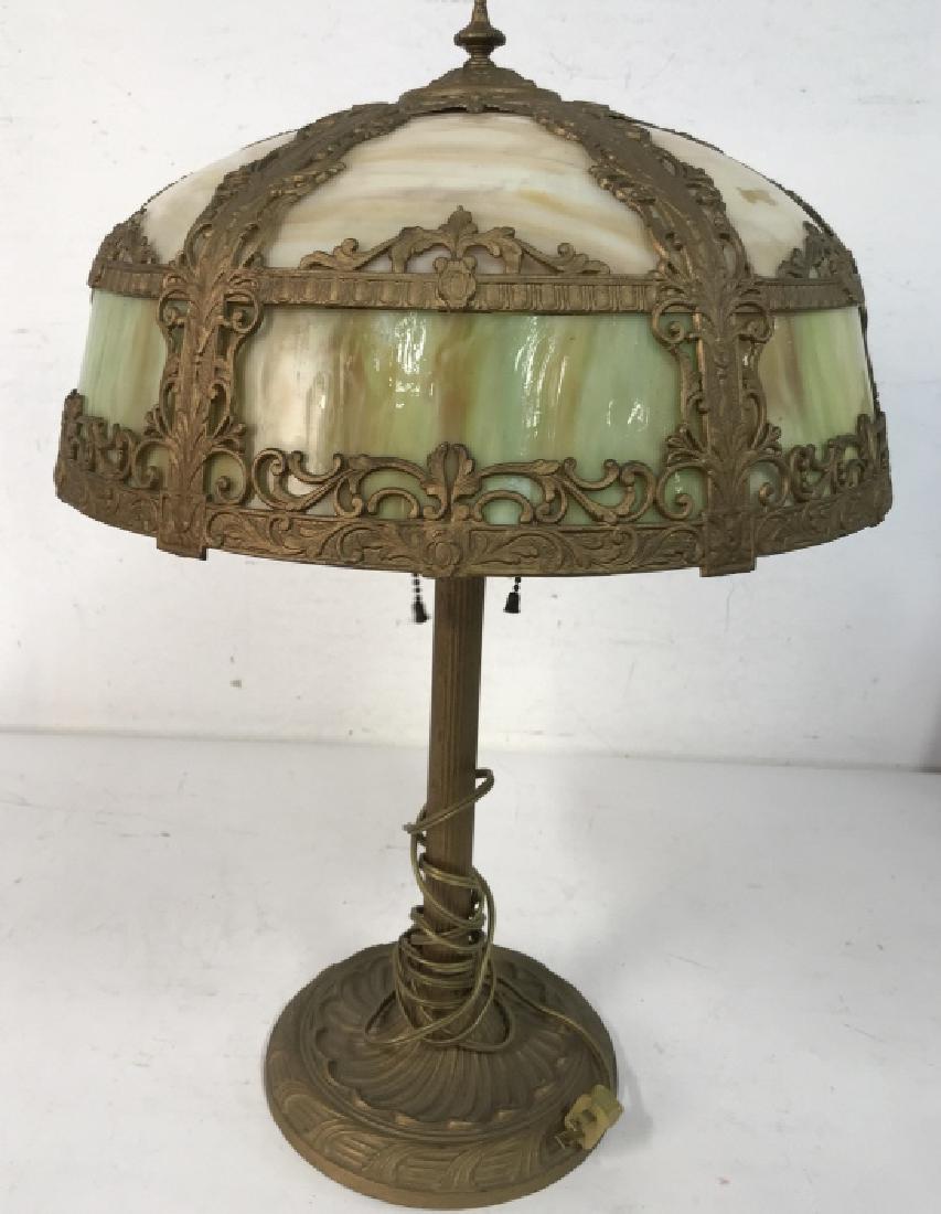 Tiffany Style Art Nouveau Stained Glass Lamp (1 of 16)
