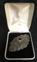 Intricate Amethyst Marcasite Art Deco Sterling Pin - 2