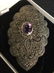 Intricate Amethyst Marcasite Art Deco Sterling Pin - 4